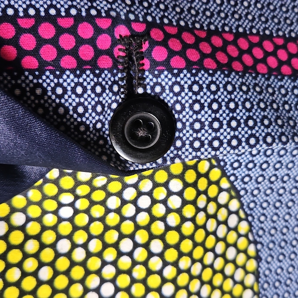 HANDMADE Slimfit Multicolor Blazer for Men - Picture 7 of 10